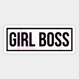 Girl Boss Marble Sticker